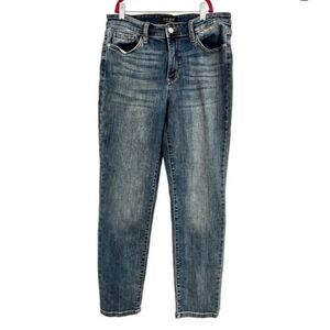 JUDY BLUE 11/30 Slim Fit Blue Jeans with Vintage Fade Medium Wash JB82180MD